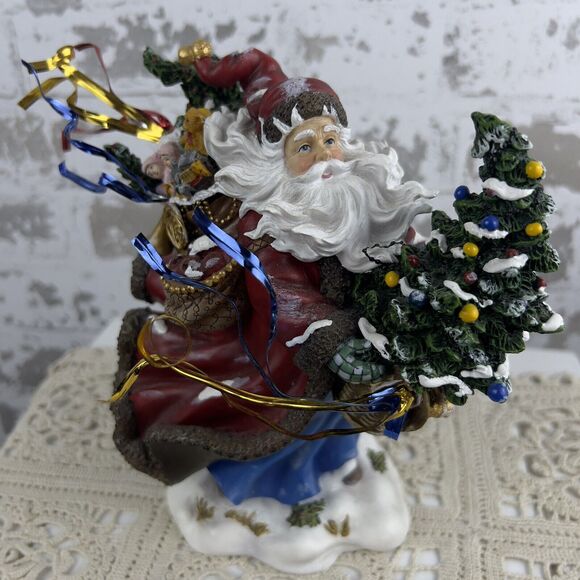 Peggy Abram’s Windswept Wayfarer Christmas Santa Figure Limited Edition 295/1200 - Picture 2 of 9